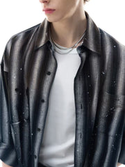 Spray Stripe Overshirt